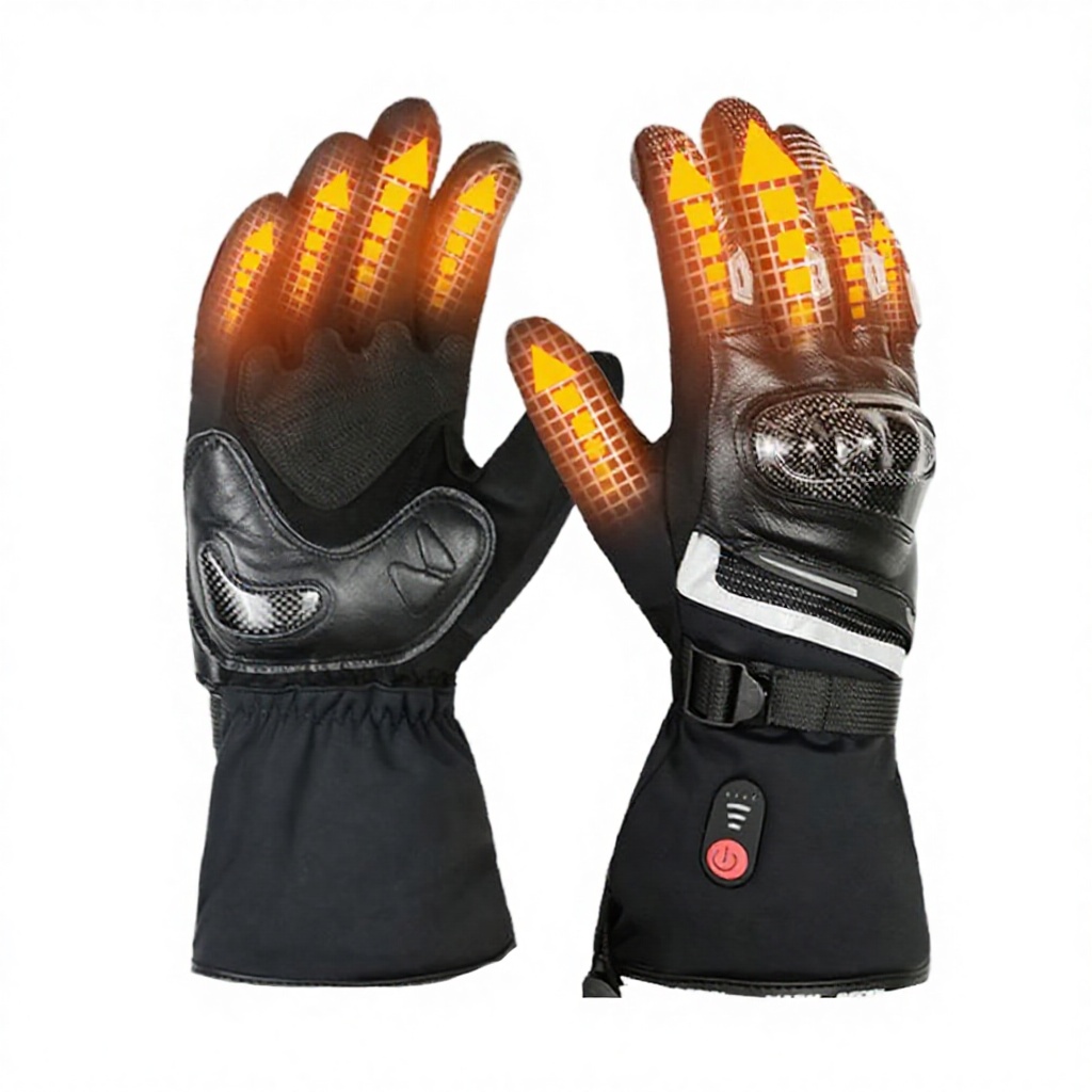 7.4V Heated Motorcycle Gloves, - огляд і ціна Motorcycle Glove Knuckle