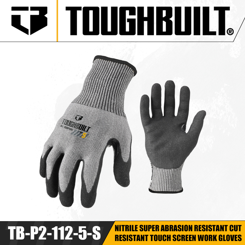 TOUGHBUILT TB-P2-112-5-L/S/M N - огляд і ціна Nitrile Mechanic Glove