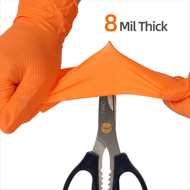 8mil Heavy Duty Industrial Ora - огляд і ціна Nitrile Mechanic Glove