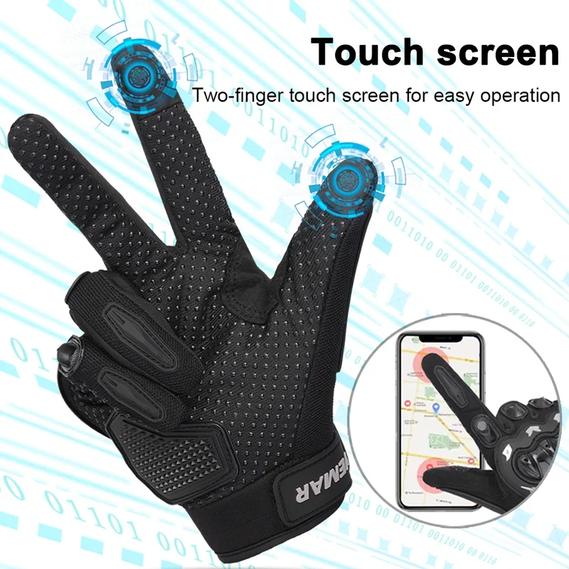 Touch Full-Finger Motorcycle R - огляд і ціна Motorcycle Glove Knuckle