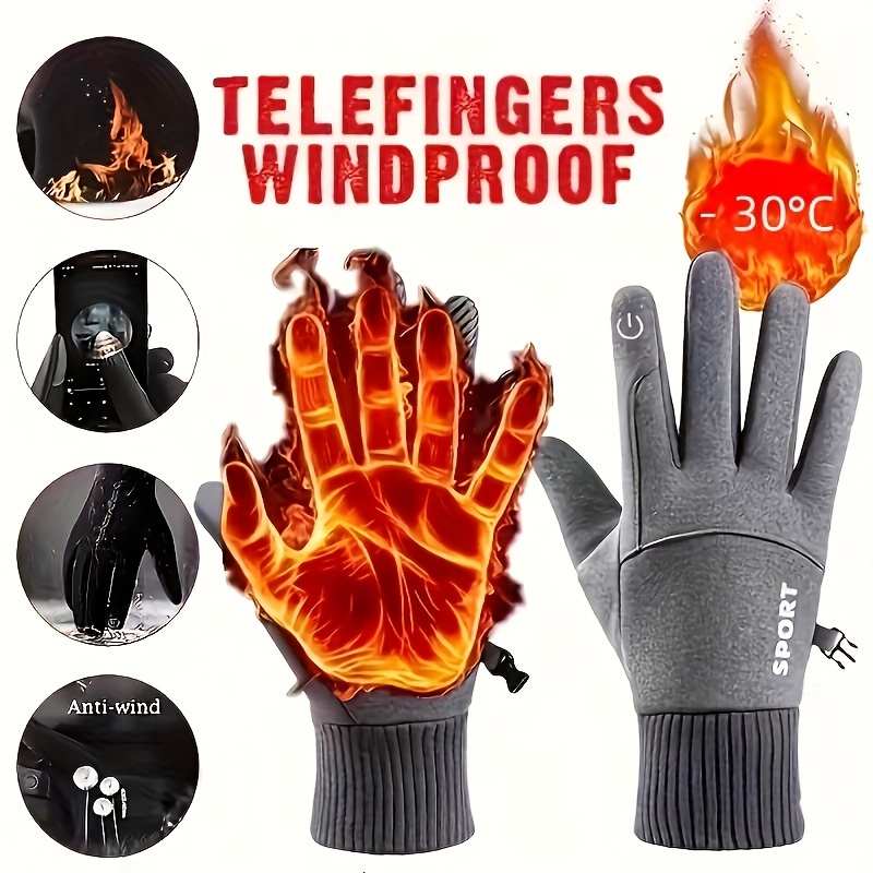 Winter Cycling Gloves Windproo - огляд і ціна Ski Glove Waterproof