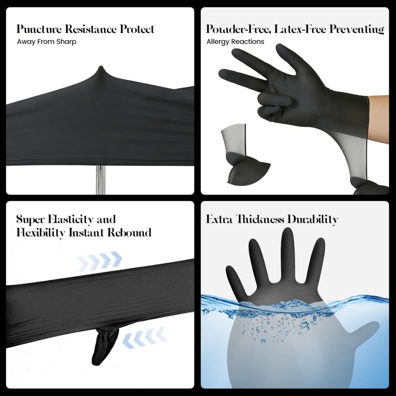 Kids Black Nitrile Disposable  - огляд і ціна Nitrile Mechanic Glove