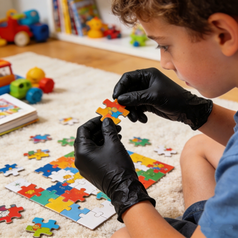 Kids Black Nitrile Disposable  - огляд і ціна Nitrile Mechanic Glove